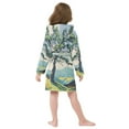 thumbnail image 7 of FORMRS Niños Bathrobe Unisex Hooded Robe Soft Plush Pajamas Sleepwear, Size 2-3T, Mounatin at Dawn, 7 of 7
