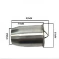 thumbnail image 3 of Silenciador de escape Macarena Silenciador del deflector DB para tubo de 51 mm, 3 of 8