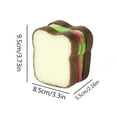 thumbnail image 3 of SPOORYYO Adorable Sandwich-Shaped Sponge for Kitchen and Bathroom Cleaning - Thick, Absorbent, and Eco-Friendly Dishwashing Brush, 3 of 9
