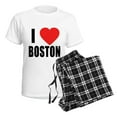 thumbnail image 4 of CafePress - I HEART BOSTON Women's Light Pajamas - Women's Short Sleeve Print T-Shirt and Pants Light Cotton Pajama Set, 4 of 7