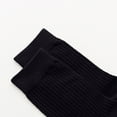 thumbnail image 4 of Black Socks 1 Pair Men Casual Business Crew Dress Socks Cotton Middle Breathable Tube Crew Socks, 4 of 4