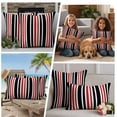 thumbnail image 5 of 2 Pack Outdoor Waterproof Throw Pillow Covers,Abstract Modern Lines Decorative Square Pillow Case Patio Pillowcases for Chair Couch Sofa 16x16in, 5 of 9