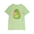 thumbnail image 4 of Mikilon Short Sleeve Shirts for Kids Size 3-13 Years Cute Graphic Print Round Neck Crop Tops/Tee, 4 of 4