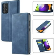 HAII Case for Samsung Galaxy A52, Multi-Function Flip PU Leather Wallet Case with Kickstand & Cash Pocket Card Holder