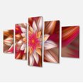 thumbnail image 1 of Designart - Grande Fleur Fractale Rouge - Grande Impression sur Toile Florale, 1 of 1