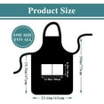 thumbnail image 4 of I Have No Idea What I''m Doing,Funny Chef Apron,Funny Aprons for Women Men with 2 Tool Pockets,Waterproof and OilProof,Fun BBQ Baking Grilling Kitchen Apron, 4 of 5