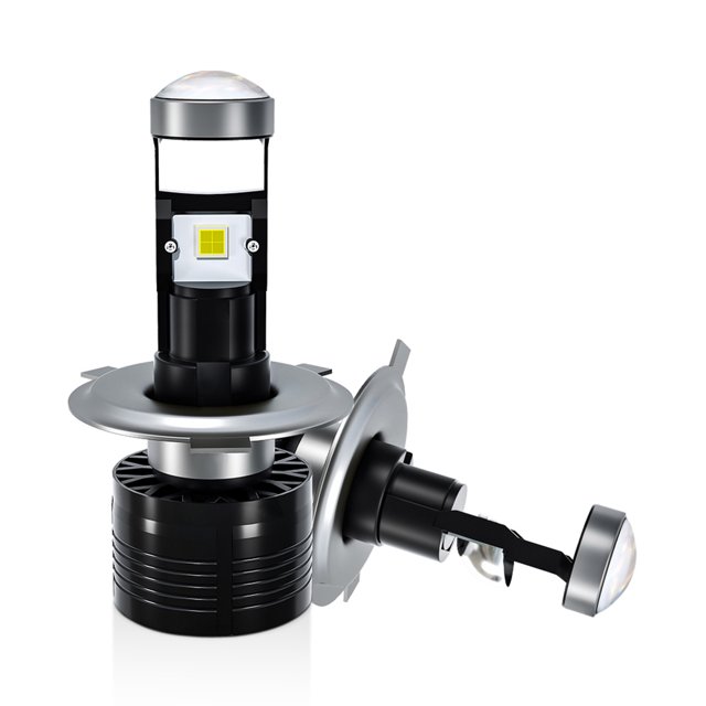 Mini faro LED de lente para motocicletas automáticas con interfaz H6 H4 HS1 (R)