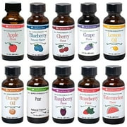 LorAnn Oils Super Strength 10-Pack Variety Flavors Glass Bottles (1 fl oz.)