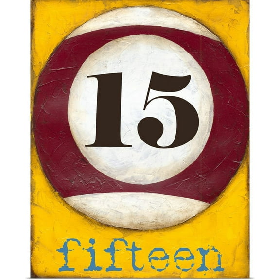 Great BIG Canvas | "Graphic Pool XV" Art Print - 24x30