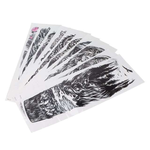 Stickers, Temporary Stickers Full Sleeve Sticker Stickers Patch Fake 6.7 X 18.9in For Arm Hands