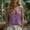 Purple, variant on Olyvenn Womens Crop Tops Cotton Linen Tank Tops V Neck Casual Cami Sleeveless Blouses Summer Basic Tank Shirt Beige XXL