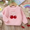 thumbnail image 2 of Mercatoo Toddler Baby Boy Girl Knit Sweaters Kids Long Sleeve Shirts Pullover Embroidery Sweatshirt Knitwear Fall Winter Clothes, 2 of 4