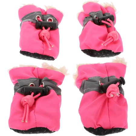 4Pcs/ Set Pet Dog Shoes Dog Boots for Large Dogs Dog Socks cat Socks Dog paw Protection Dog Boots for Small Dogs Winter Small Dog Shoes Dog Booties Shoes for Dogs Boots for DogsBoots