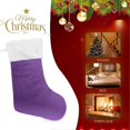 thumbnail image 4 of Christmas Stocking Purple Xmas Stockings Decoration for Family Holiday Party, 4 of 5