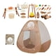 thumbnail image 2 of Juego de equipo de acampada para niños de 34 piezas, desarrollo de fogata al aire libre con tienda de campaña, juguete para interior y exterior,, 2 of 9