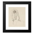 thumbnail image 2 of Adolf Sternschuss 15x17 Black Modern Framed Museum Art Print Titled - Act of Standing a Sloping Man (1908), 2 of 5