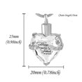 thumbnail image 2 of Collar con urna de cremación "Siempre en mi mente, por siempre en mi corazón", urna para cenizas, joyería conmemorativa, colgante sin collar, 2 of 3