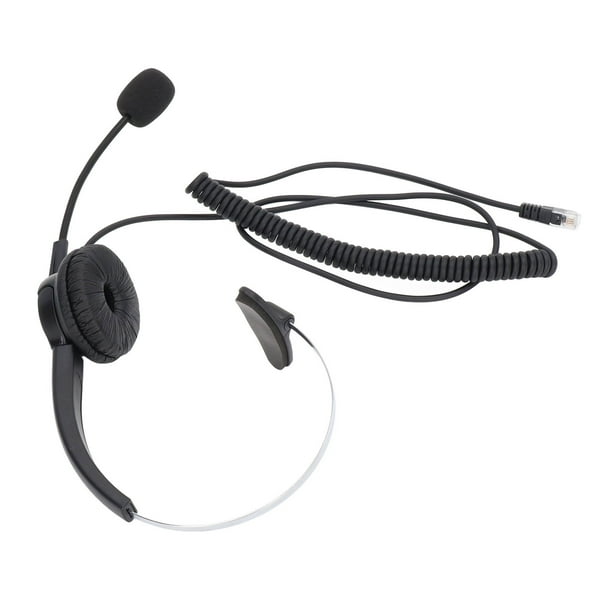 RJ9 Headset, Volume Control Ergonomic Plug And Play Business Headphone For RJ9 Jack Telephones