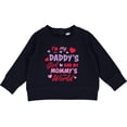 thumbnail image 2 of Inktastic Valentine's Day I'm My Daddy's Girl and My Mommy's World Baby Sweatshirt, 2 of 4