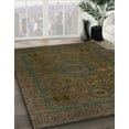 thumbnail image 3 of Ahgly Company Machine Washable Indoor Rectangle Abstract Bakers Brown Area Rugs, 2' x 4', 3 of 7