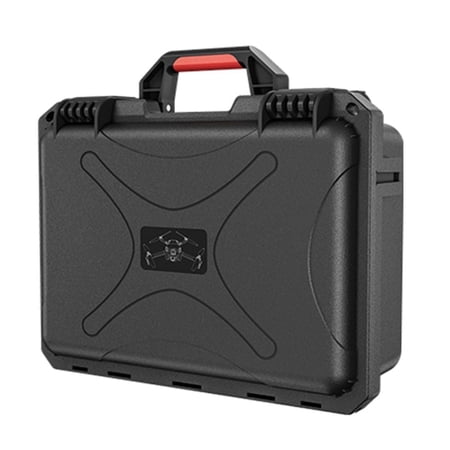 STARTRC Waterproof Carrying Case for DJI Mini 4 Pro, DJI Mini 3 Pro, DJI Mini 3, DJI RC 2 Drones with ABS Body, Shock-Absorbing Lining, and Carrying Handle (Black-Red)