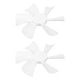 thumbnail image 5 of 2pcs 6 Inch RV Vent Fan Blade High Efficiency RV Bathroom Roof Vent Fan Blade for Heng's White f74, 5 of 5
