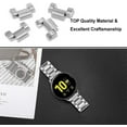 thumbnail image 5 of Band for Galaxy Watch 4 Classic 42mm 46mm / Watch4 40mm 44mm / Active2, 20mm Solid Stainless Steel Watchband Quick Release Strap for Samsung Galaxy Watch Active 2 40mm 44mm, 5 of 7