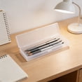 thumbnail image 1 of BUTASY Plastic Pencil Case, Large Capacity Clear Pencil Box, Stackable Pen Storage Organizer for Office, College & Classroom Supplies, 1 of 6