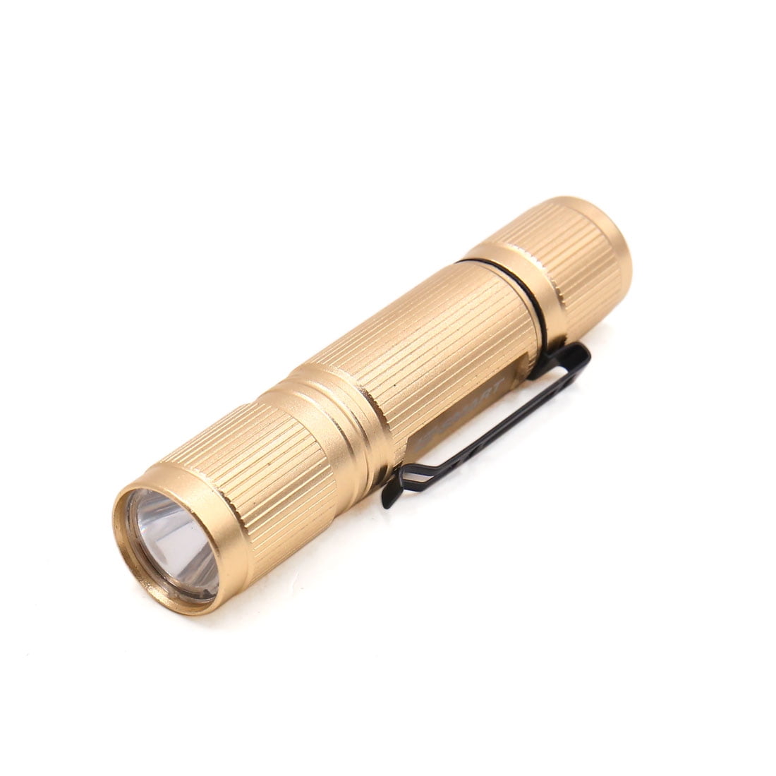 Mini Portable Gold Tone Metal Shell White LED Torch Light for Outdoor Sports by Unique-Bargains