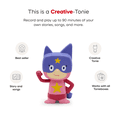 thumbnail image 4 of tonies Superhero - Pink/Purple Creative Audio Toy Figurine - Record and Upload up to 90 Minutes of Your Own Stories and Songs, Age Group 3+, 4 of 5