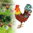 thumbnail image 2 of GiLiling Tropical Metal Rooster Statue Decor - Weatherproof Outdoor Chicken Sculpture for Patio, Backyard, Garden, or Kitchen Decor, Handcrafted Rooster Art with Rust-Resistant Coating, 2 of 9