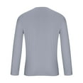 thumbnail image 4 of HOMADLES Mens Long Sleeve Shirts for Men Crewneck Casual Athletic Loose Fit Soft Stretch, Tee Shirts Gray M, 4 of 5