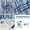 thumbnail image 4 of Navy Blue Vintage Blackout Curtains for Bedroom/Living Room, Thermal Insulated Kitchen Curtains, Stripes Painting Retro Abstract Art Grommet Darkening Window Treatment Drapes 52"x84"x2, 4 of 8