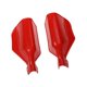 thumbnail image 5 of 2 protectores de manos para motocicleta de 20 mm para manillar de motocicleta, protección para las manos, reparación de viento. Rojo, 5 of 9