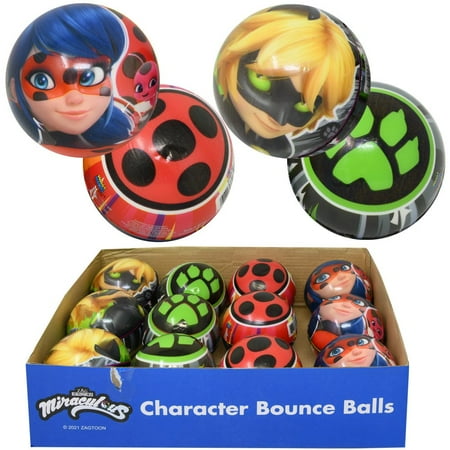 Miraculous Ladybug 3" Bounce Ball 2-Pack