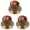 Amber knob - Mars, variant on LOOKSEVEN 3Pcs Guitar Reflector Knobs For LP SG - 3 Base Colors 8 Solar System Options-Amber knob - Mars