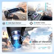 Switch 2 Controller, Wireless Pro Controller for Switch 2/Switch/OLED & iOS/Android - Hall Effect Joystick, Wireless Mobile Gaming Controller with RGB, Programmable Back Buttons, Extendable Design