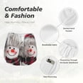 thumbnail image 6 of Qekee Christmas Snowman With Hat for 2 in 1 Flowy Running Shorts for Women High Waisted Gym Tennis Shorts Double Layer Shorts with Pocket, 6 of 9