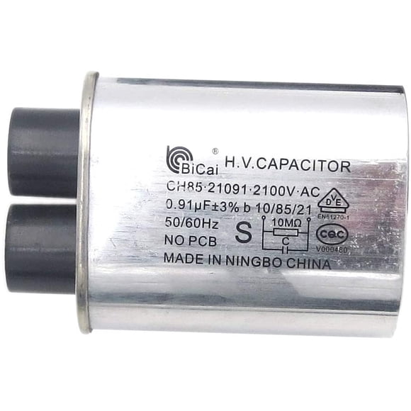 Meter Star CQC Universel Micro-Ondes Domestique Condensateur HV Remplacement 2100V 0.91uF MFD Compatible ch85 21091 AC