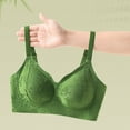 thumbnail image 3 of Loopsun Womens Bras Plus Size, Bras for Women, Women's Solid Color Push Up U-Shaped Underwear Everyday Bras Green XL, 3 of 4