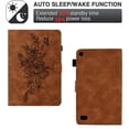 thumbnail image 3 of for Amazon Kindle Fire 7 2015/2017/2019, Premium Luxury PU Leather Cover/Smart Folio with Dual Stand & Auto Sleep/Wake Case Cover with Pen Slot & Card Slots for Fire 7 2015/2017/2019, Brown, 3 of 10