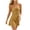 Gold, variant on Women's Satin Slip Nightgown, Camisole Sleep Dress with Bow Tie, Sexy Loungewear Chemise, M-XL