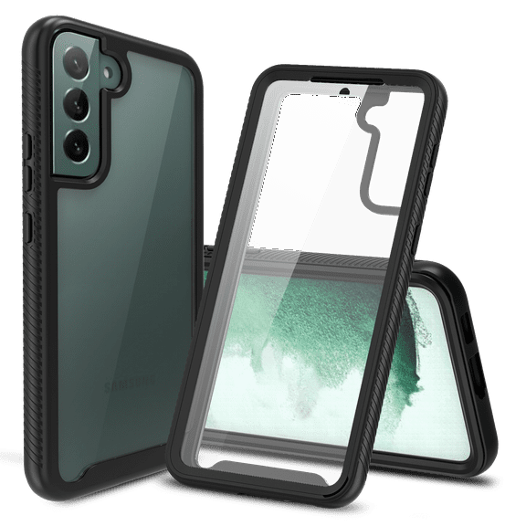CBUS Heavy-Duty Case with Built-in Screen Protector for Samsung Galaxy S22 –– Full Body (Black)