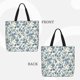 thumbnail image 2 of Easygdp Vintage Blue Floral Bolsa Tote para Mujer, Bolso de Hombro para Trabajo, Playa, Viajes, Compras y Supermercado, 2 of 7