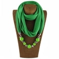 thumbnail image 2 of for Infinity Scarves Wrap Women Solid Color Beads Tassels Jewelry Shawl Neckerchief, 2 of 19