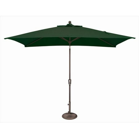 Simplyshade 6 X 10 Ft Rectangle Push Button Tilt Market Umbrella Forest Green Walmart Canada
