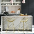 thumbnail image 2 of CosmoLiving by Cosmopolitan Ellis 24" Metal Counter Height Bar Stool, Brass, 2 of 12