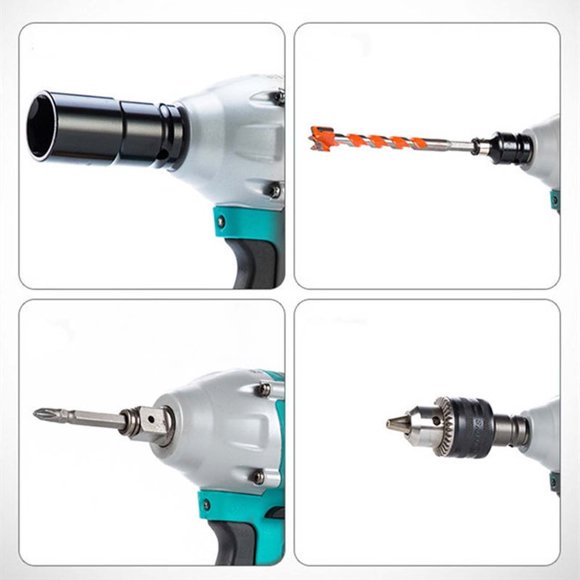 Dvkptbk Magnetic Drill General Purpose Electric Wrench Dual-purpose Shaft Dual-purpose Multi-purpose Multi-purpose Output Shaft Conversion Hexagon Screwdriver Tools on Clearance