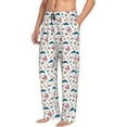 thumbnail image 2 of Uemuo Sea Turtle Pattern Men's Wide Leg Palazzo Lounge Pants with Pockets Light Weight Loose Comfy Casual Pajama Pants-, 2 of 9