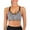 Gray, variant on Women Sports Support Bra with Padded Wireless Full Figure Workout Sport Bralette Middle Impact Bra Purple/Red/Green/Gray